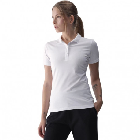 Koszulka damska polo 4F F317 biała 4FWMM00TPTSF317 10S S