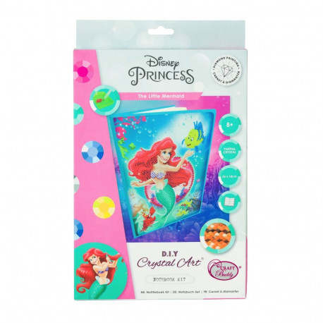 DISNEY PRINCESS Crystal Art Notebook "The Little Mermaid"