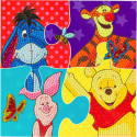 DISNEY Crystal Art Card Winnie The Pooh Puzzle, 18 x 18 cm