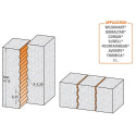 HM SOLID SURFACE WAVY JOINT BIT S=12 D=15,87X51X89 R=4,36