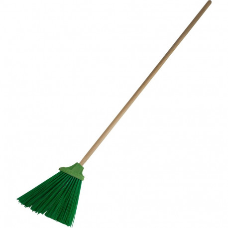 Szczotka gospodarcza plast. z trz.dr.120cm zielona
