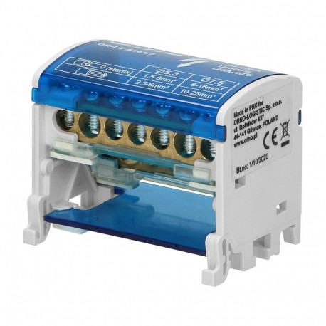 2-realine jaotusplokk, 7 juhtmele