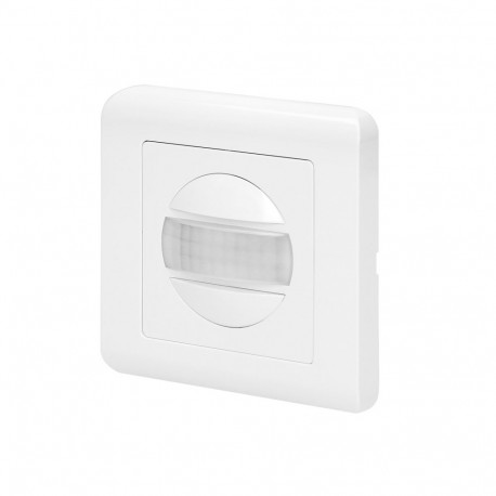 Czujnik ruchu, 2 żyłowy, 160°, IP20, 300W, do puszki, biały
