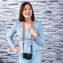 Hama Camera Strap  Braid 120 orange/blue