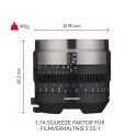 Samyang V-AF 1,7x Anamorphic MF-Adapter