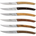 Jean Dubost Laguiole 6 pcs. Knife Set, Mixed Wood