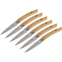 Jean Dubost Laguiole 6 pcs. Knife Set, Oak Wood