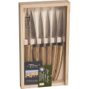 Jean Dubost Laguiole 6 pcs. Knife Set, Oak Wood