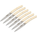 Jean Dubost Laguiole 6 pcs. Knife Set, Acrylic Ivory