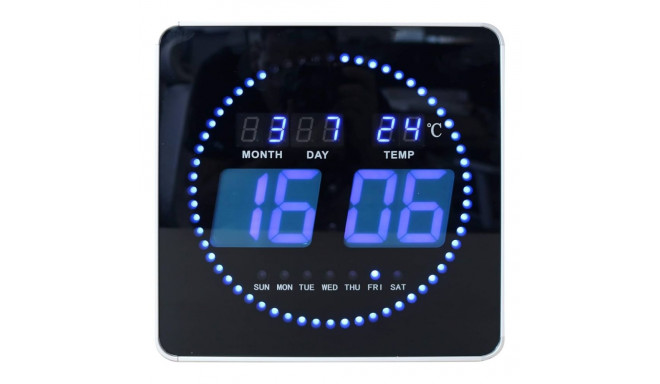 Wall clock UNILUX Flo LED  digital black