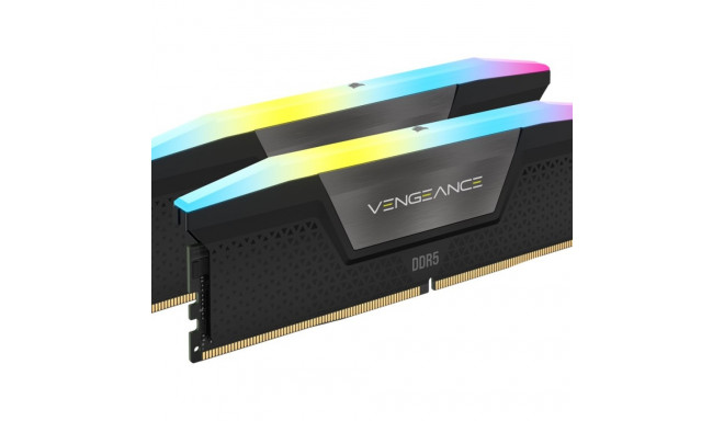 CORSAIR VENGEANCE RGB 32GB 2x16GB DDR5 6000MHz DIMM CL38-44-44-96 1.35V Std PMIC Intel XMP Memory Bl