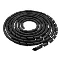 QOLTEC 52250 Qoltec Cable organizer 6mm 10m Black