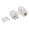 LOGILINK NK4005 LOGILINK - Keystone Jack RJ45 Cat.6 UTP 180° LSA/IDC punch down, white