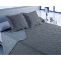 Bedspread (quilt) Hosteline VEGAS Anthracite King size (3 Pieces)