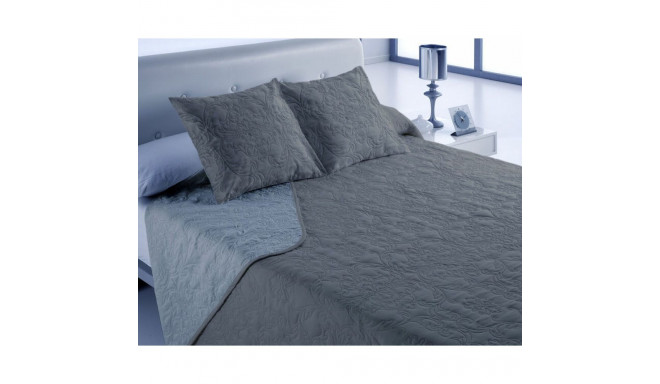 Bedspread (quilt) Hosteline VEGAS Anthracite King size (3 Pieces)