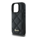 Guess GUHCP16LPSQSQSK iPhone 16 Pro 6.3" black/black hardcase Quilted Metal Logo