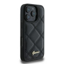 Guess GUHCP16LPSQSQSK iPhone 16 Pro 6.3" black/black hardcase Quilted Metal Logo