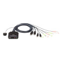 ATEN 2-Port USB DisPlayPort Cable KVM Switch