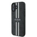 Guess GUHMP16MP4RPSK iPhone 16 Plus 6.7" black/black hardcase 4G Printed Stripes MagSafe