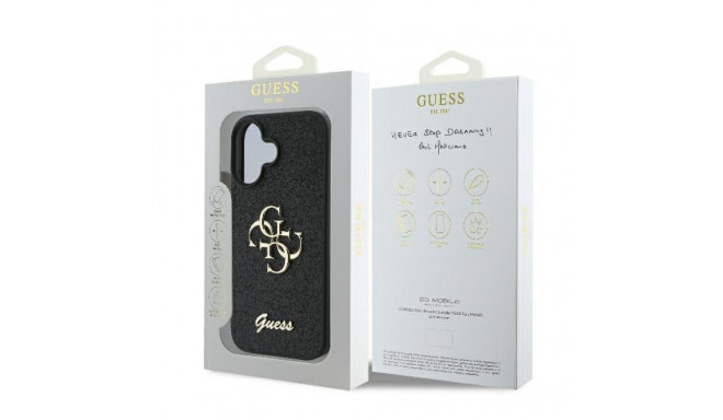 Guess GUHCP16MHG4SGK iPhone 16 Plus 6.7" must kõvakaaneline Fixed Glitter Big 4G
