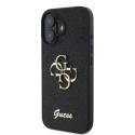 Guess GUHCP16SHG4SGK iPhone 16 6.1" black/black hardcase Fixed Glitter Big 4G