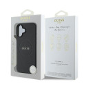 Guess GUHMP16MPGHSMMK iPhone 16 Plus 6.7" black/black hardcase Grained Ring MagSafe