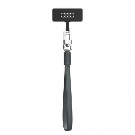 Audi universaalne telefoni kaelapael 28cm 10mm nahk hall AU-HSLSL-GT/D1-GY
