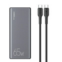 USAMS Powerbank PB59 30000mAh 65W 2xQC3.0+PD Fast Charge black/black CMXLOGTC01 (US-CD165) + USB-C-U