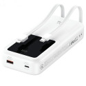 USAMS Powerbank with built-in USB-C+Lightning cables 30000 mAh 20W PD+Qc 3.0 Fast Charge X-chel Seri