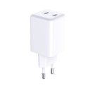 3MK Hyper Charger PD 45W charger network. white/white + 2x USB-C Cables