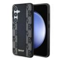 DKNY DKHMS24SPCPVSLK S24 S921 black/black hardcase Leather Checkered Mono Pattern MagSafe