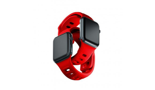 3MK Silicone Watch Strap red/red for Apple Watch 42/44/45/49mm