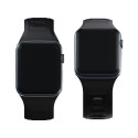 3MK Silicone Watch Strap black/black for Apple Watch 42/44/45/49mm