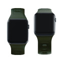 3MK Silicone Watch Strap Dark Green/Dark Green for Apple Watch 42/44/45/49mm