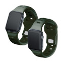 3MK Silicone Watch Strap Dark Green/Dark Green for Apple Watch 42/44/45/49mm