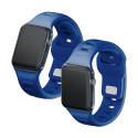 3MK Silicone Watch Strap Blue/Blue for Apple Watch 42/44/45/49mm