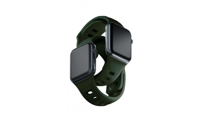 3MK Silicone Watch Strap dark green/dark green for Apple Watch 38/40/41mm