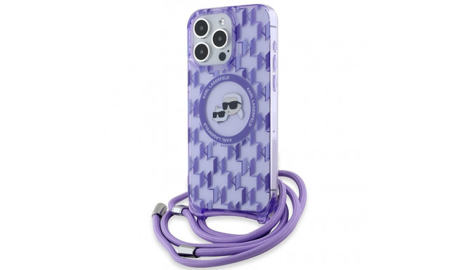 Karl Lagerfeld KLHMP15XHCKCKLCU iPhone 15 Pro Max 6.7" purple hardcase IML Crossbody Monogr