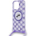 Karl Lagerfeld KLHMP15XHCKCKLCU iPhone 15 Pro Max 6.7" purple/purple hardcase IML Crossbody Monogram