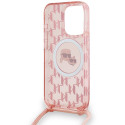 Karl Lagerfeld KLHMP15LHCKCKLCP iPhone 15 Pro 6.1" pink/pink hardcase IML Crossbody Monogram Karl & 