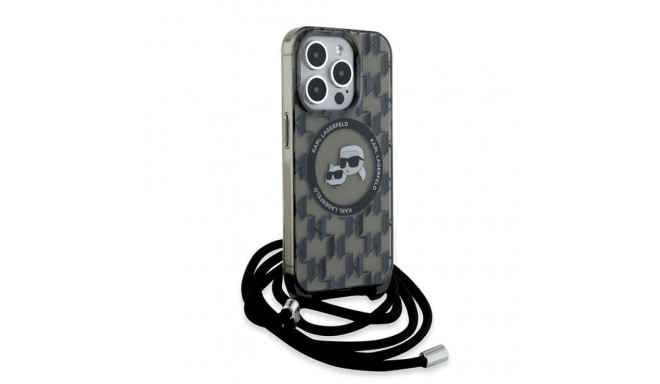 Karl Lagerfeld KLHMP15LHCKCKLCK iPhone 15 Pro 6.1" black hardcase IML Crossbody Monogram Karl