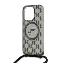 Karl Lagerfeld KLHMP15XHCKCKLCK iPhone 15 Pro Max 6.7" black/black hardcase IML Crossbody Monogram K
