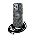 Karl Lagerfeld KLHMP15LHCKCKLCK iPhone 15 Pro 6.1" black/black hardcase IML Crossbody Monogram Karl 