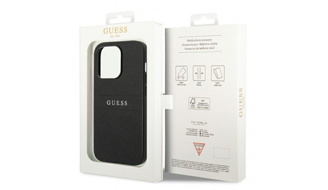 Guess GUHCP14LPSASBBK iPhone 14 Pro 6.1" must Saffiano rihm