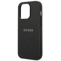 Guess GUHCP14LPSASBBK iPhone 14 Pro 6.1" black/black Saffiano Strap Guess GUHCP14LPSASBBK iPhone 14 Pro 6.1" black/black Saffiano Strap