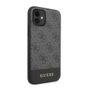 Guess GUHCN61G4GLGR iPhone 11 6.1" / Xr grey/gray hard case 4G Stripe Collection