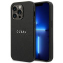 Guess GUHCP14LPSASBBK iPhone 14 Pro 6.1" black/black Saffiano Strap Guess GUHCP14LPSASBBK iPhone 14 Pro 6.1" black/black Saffiano Strap