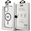 Karl Lagerfeld KLHMP15SHKHNOTK iPhone 15 / 14 / 13 6.1" transparent hardcase IML Karl`s Head MagSafe Karl Lagerfeld KLHMP15SHKHNOTK iPhone 15 / 14 / 13 6.1" transparent hardcase IML Karl`s Head MagSafe