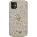 Guess GUHCN61HG4SGD iPhone 11 / Xr 6.1" gold/gold hardcase Glitter Script Big 4G