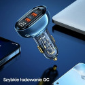 USAMS Lad. alone. 2xUSB+1xUSB-C 125W Fast Charge transparent black CC158CC01 (US-CC158)